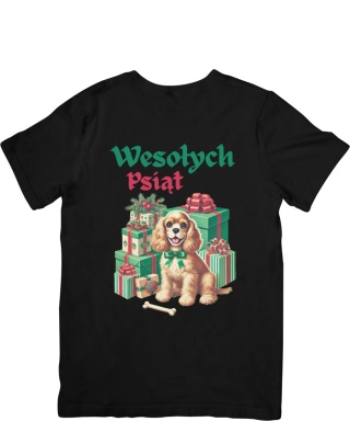 Koszulka T-shirt Świąteczna Wesołych Psiąt 1