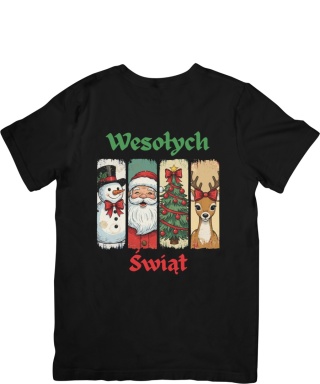 Koszulka T-shirt Świąteczna Kolaż 1