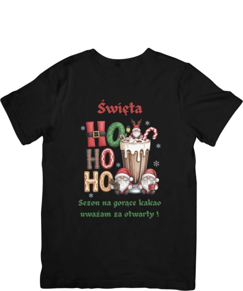 Koszulka T-shirt Świąteczna HoHoHo