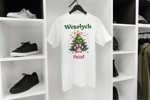 Koszulka T-shirt Świąteczna Wesołych Psiąt 2