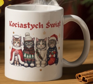 Kubek z nadrukiem Świątecznym