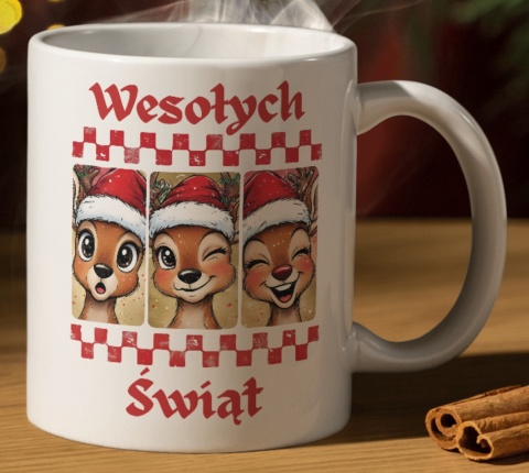 Kubek z nadrukiem Świątecznym